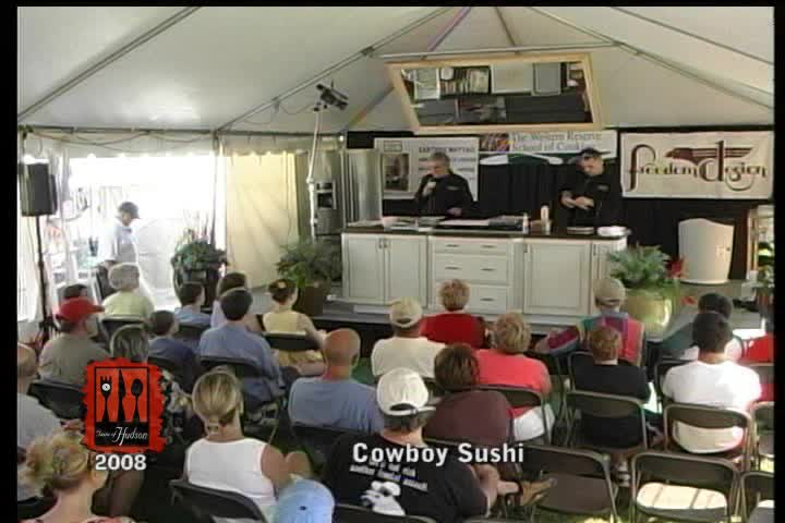 Thumbnail image for Taste of Hudson 2008: Hudson's Restaurant demo - Cowboy Sushi