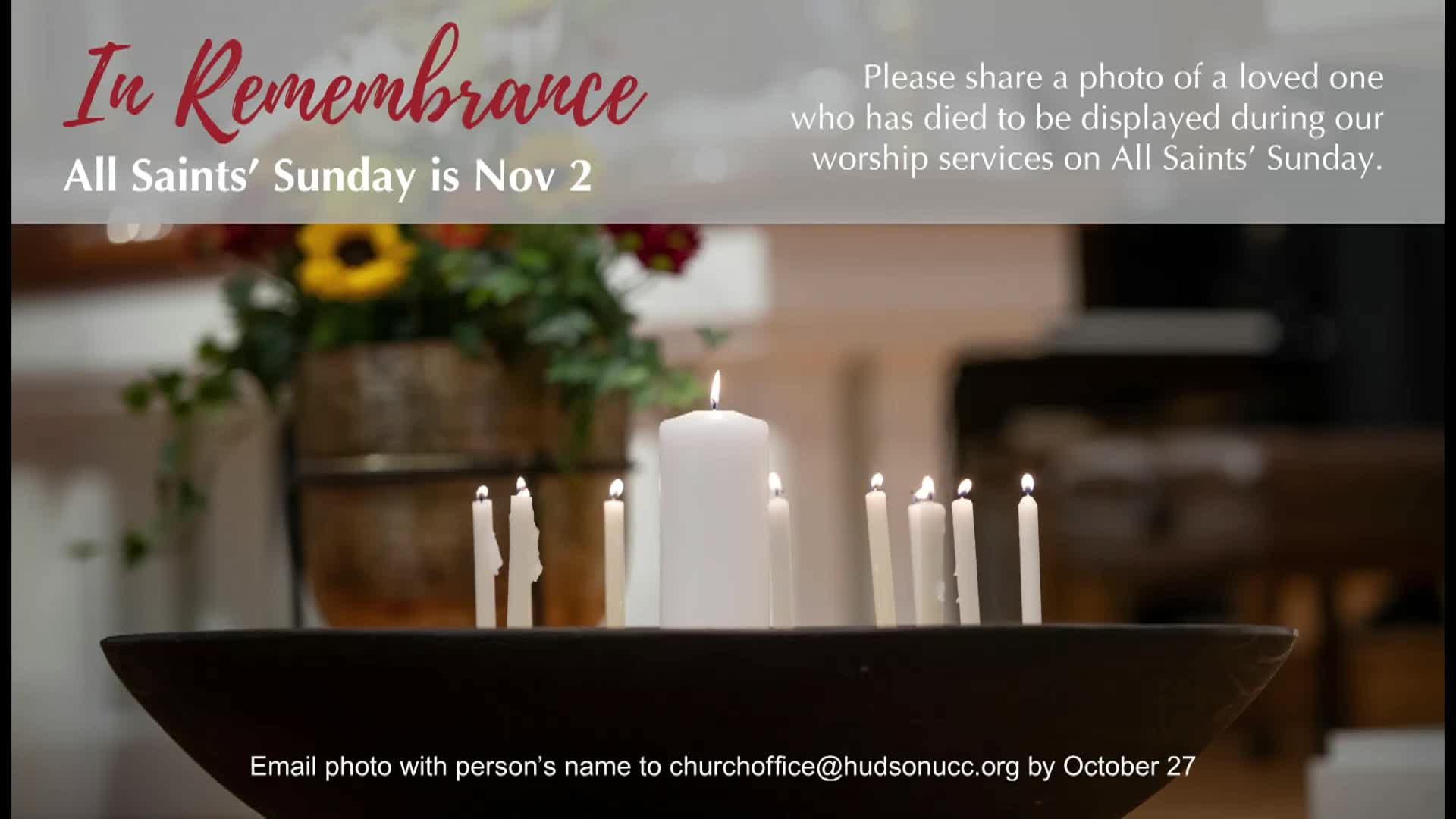 Thumbnail image for First Congregational Church Service 10/19/25 11:25 AM Replay