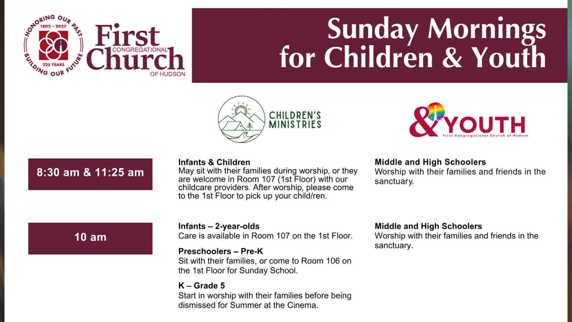 Thumbnail image for First Congregational Church Service 10 AM Replay