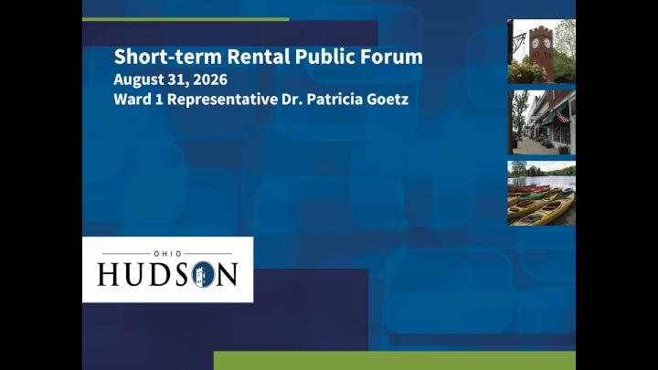Thumbnail image for Short Term Rental Forum: August 31, 2026